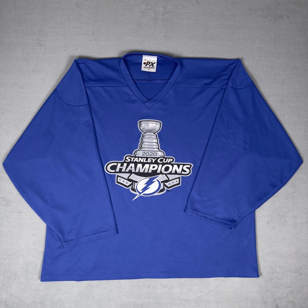 Tampa Bay Lightning 2020 Stanley Cup Champions Jersey Blue Philly Express XL